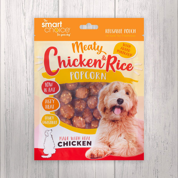 Chicken and Rice Popcorn Dog Treats
