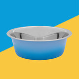Summer Ombre Stainless Steel Pet Bowl