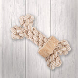 Coffee Wood Rope Knot Toy