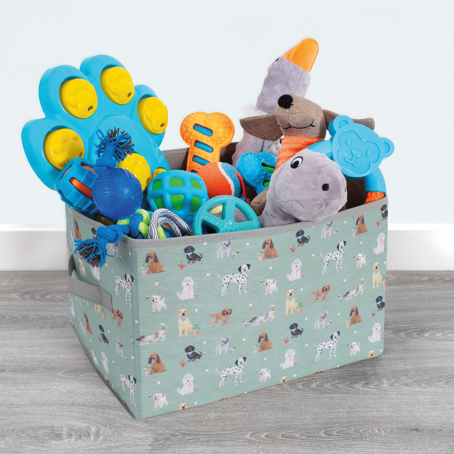 Green Dog Toy Storage Box