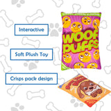 Novelty Dog Plush Toy With Squeak Crinkle Crisp Packet Interactive Toy (Copy)