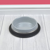 Striped Stainless Steel Pet Bowl