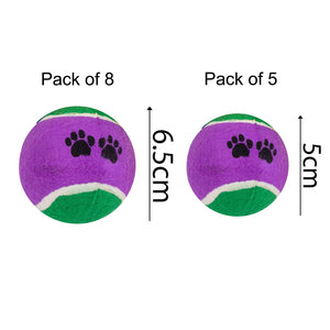 Pack of 5 or 8 Tennis Balls