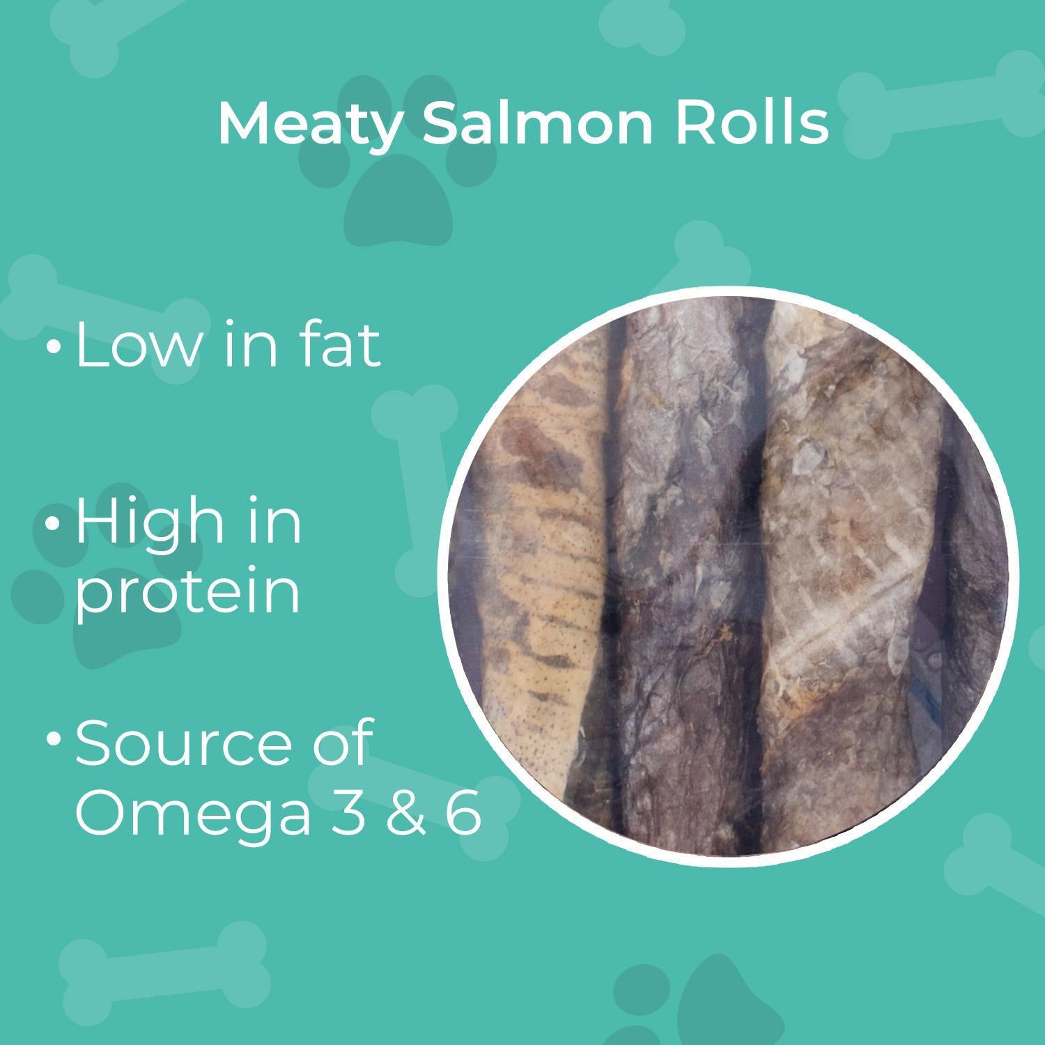 Meaty Salmon Rolls Dog Treats