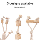 Coffee Wood Rope Toys