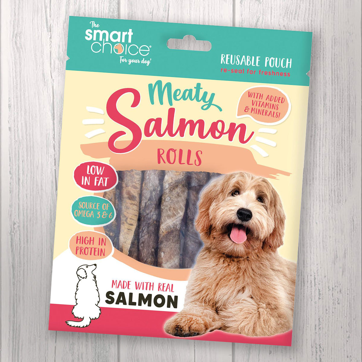 Meaty Salmon Rolls Dog Treats