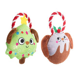 Tree or Pudding Christmas Rope Dog Toy