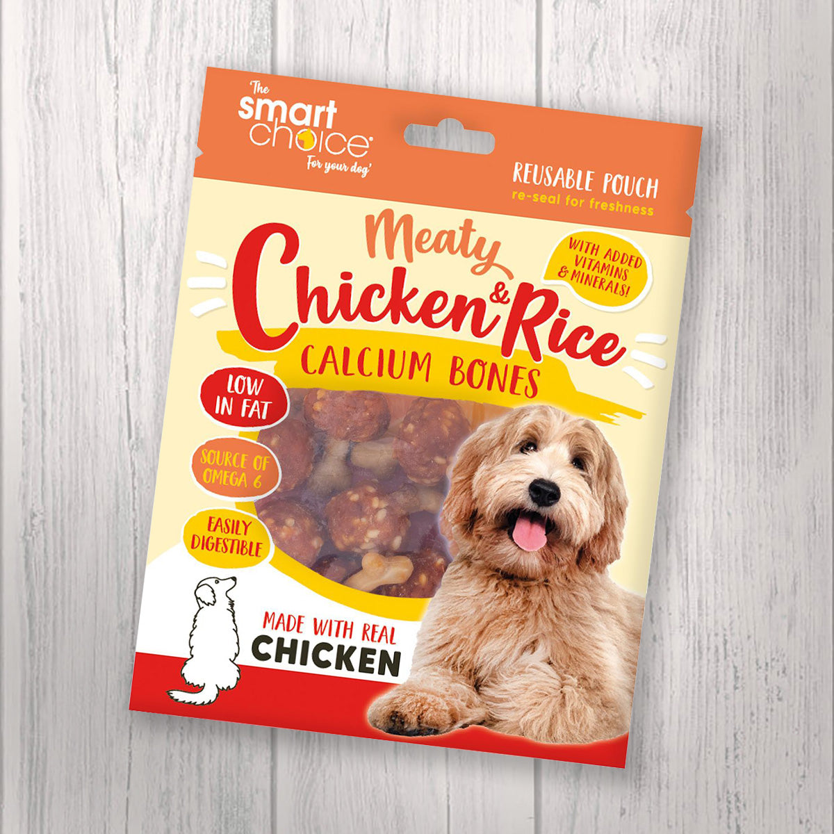 Chicken and Rice Bone Dog Treats