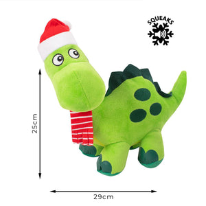Dinosaur Christmas Plush