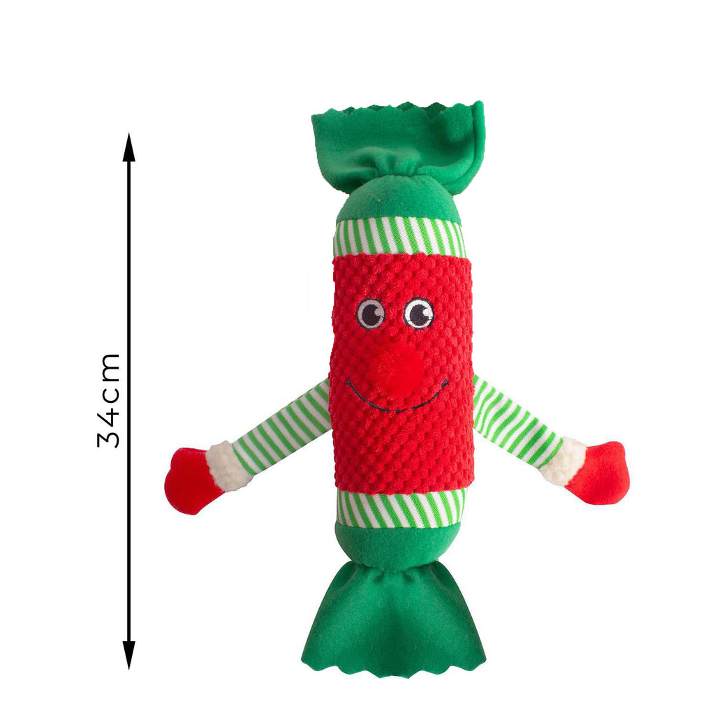 Christmas Cracker Plush Dog Toy