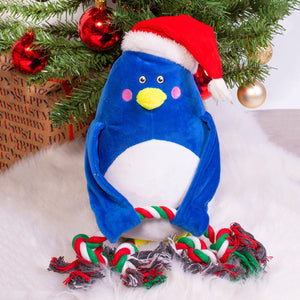 Penguin Plush and Rope Christmas Toy