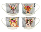 Set of 4 Animal Mugs
