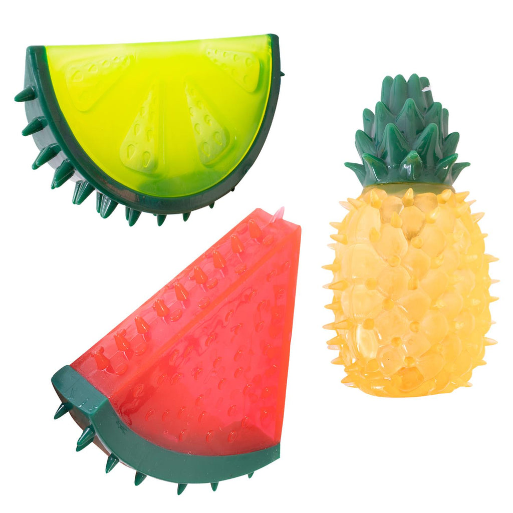 Cooling Rubber Dog Toys Summer Fruits