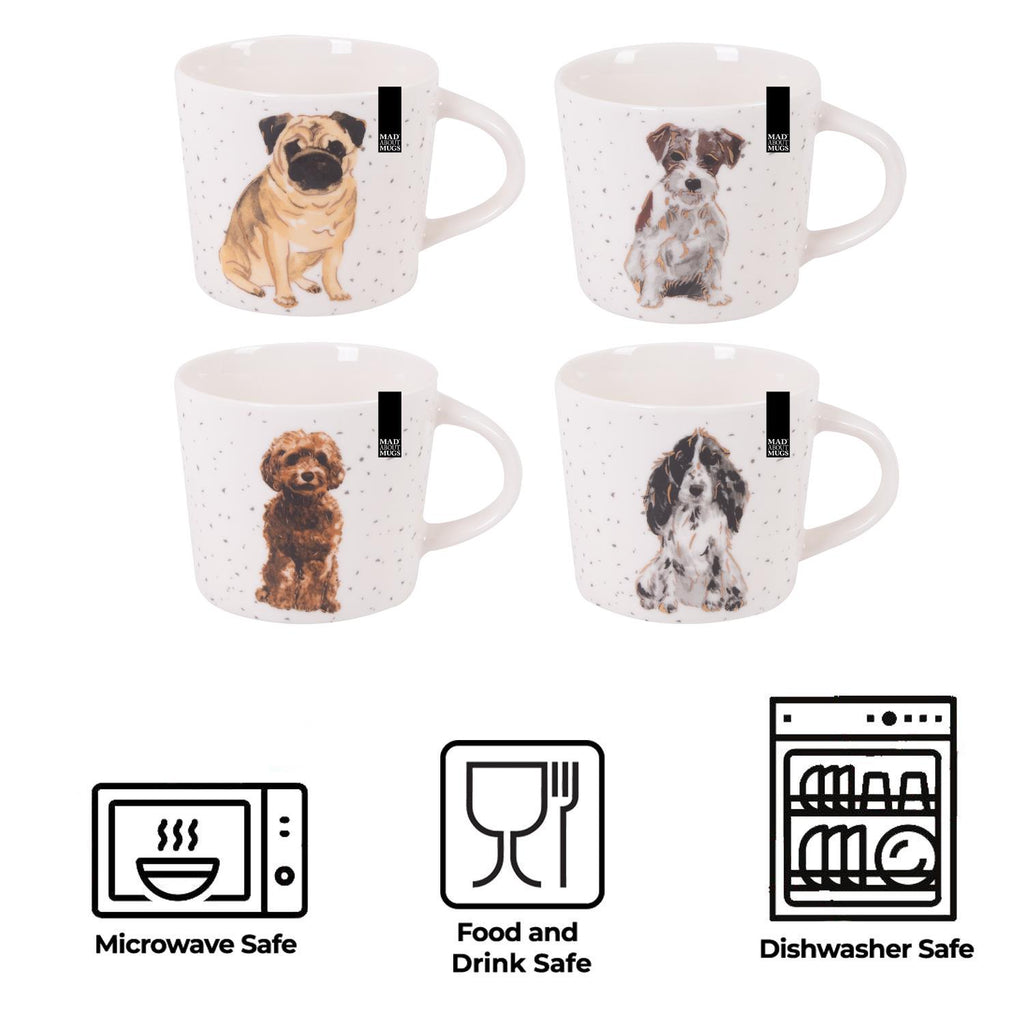Set of 4 Dog Mugs Mug