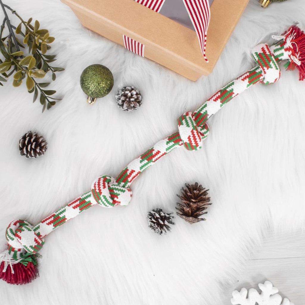 Christmas Festive Chew Rope Toy– smartpetshop.co.uk
