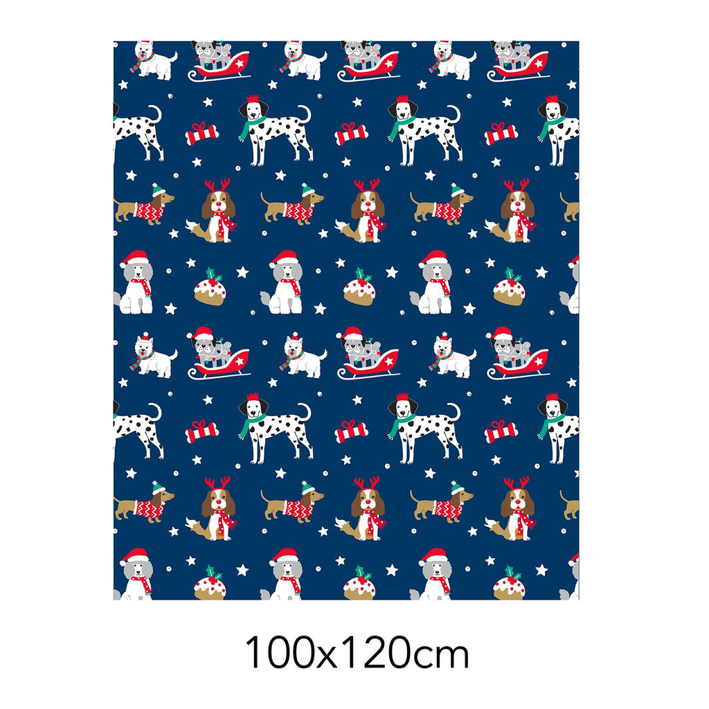 Festive Sherpa Pet Blanket 120 x 100cm