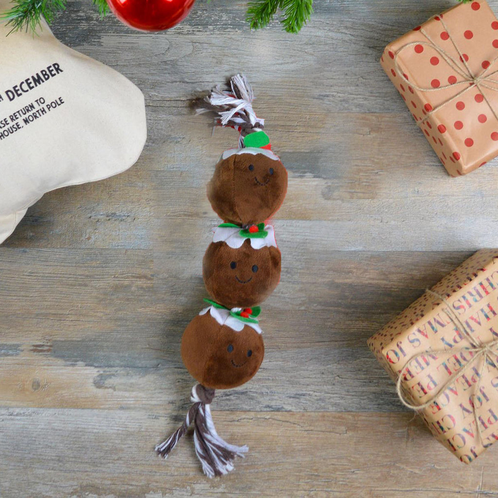 christmas pudding rope toy for dogs