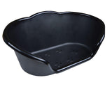 Black Heavy Duty Plastic Dog Basket Bed