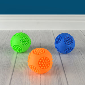 Pack of 3 Rubber Balls with Squeaker