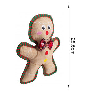 Gingerbread Man Dog Toy