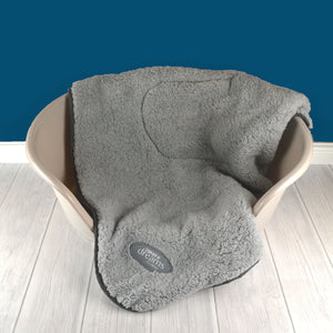 Beige Heavy Duty Plastic Dog Basket Bed