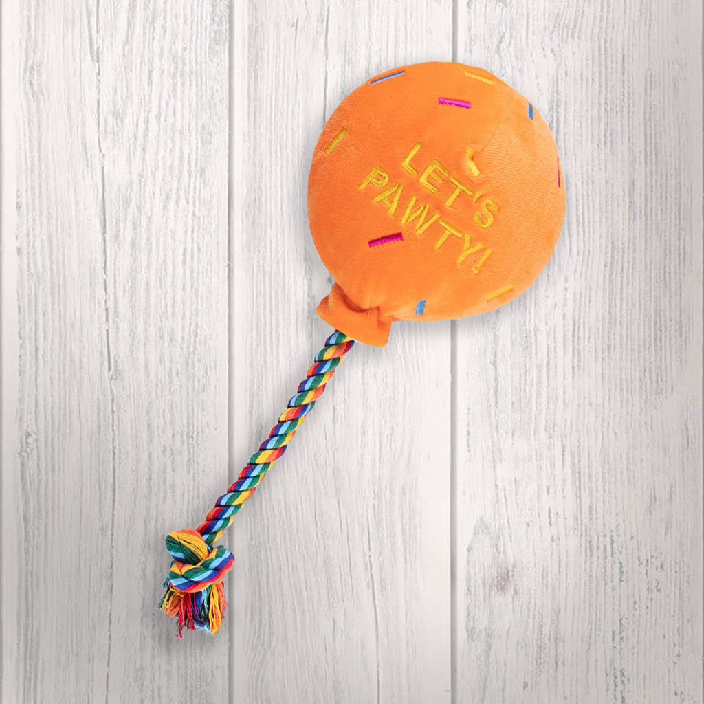 Birthday Balloon Dog Toy Blue Orange Pink