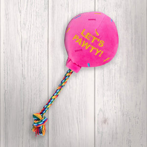 Birthday Balloon Dog Toy Blue Orange Pink