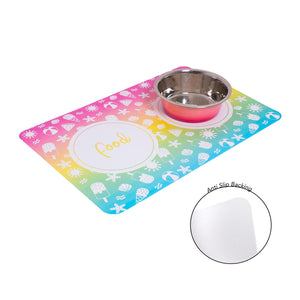 Summer Colourful Ombre Food Mat