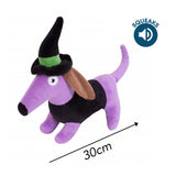 Set of 2 Witch and Spider Halloween Dog Toys